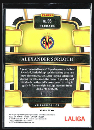 2023-24 Panini Select La Liga - Terrace #96 Alexander Sorloth Camo /99