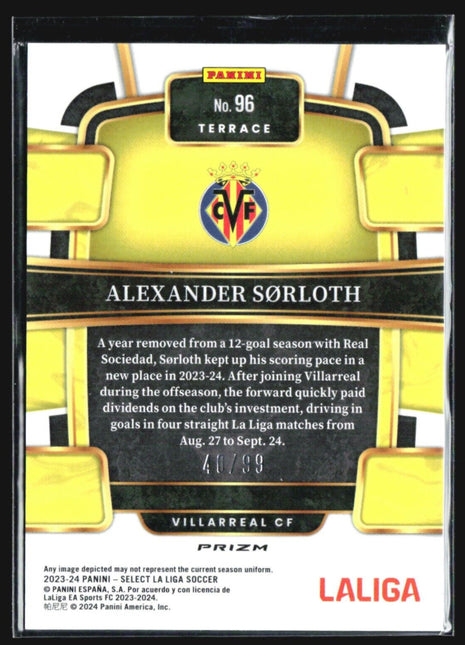 2023-24 Panini Select La Liga - Terrace #96 Alexander Sorloth Camo /99
