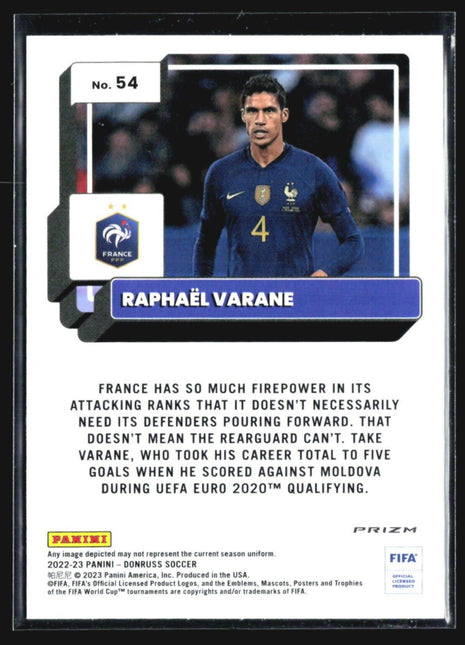 2022-23 Panini optic Raphael Varane Orange Ice #54