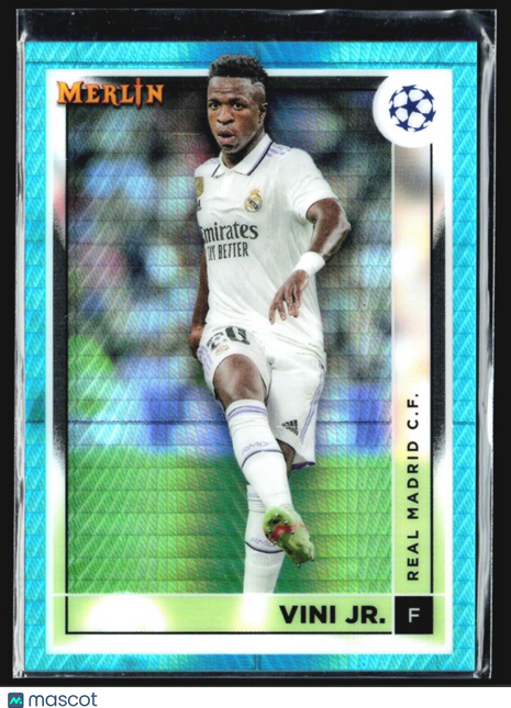 2022-23 Topps Merlin UEFA Club Competitions - #118 Vinicius Junior Teal