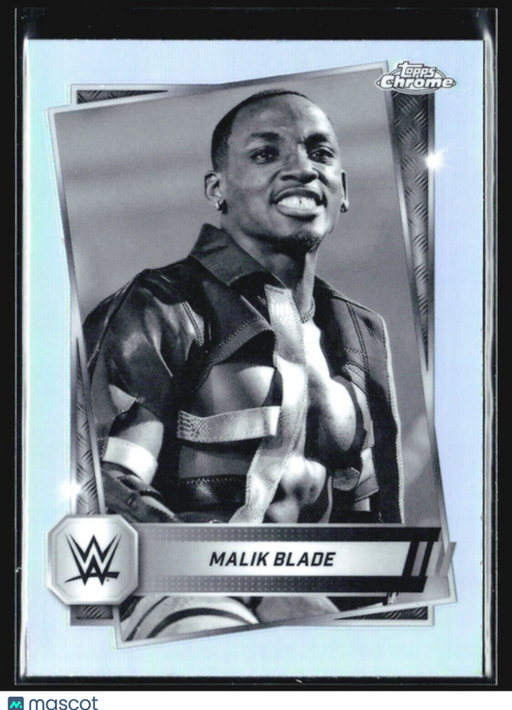 2025 Topps Chrome WWE Malik Blade Black & White Refractor #167
