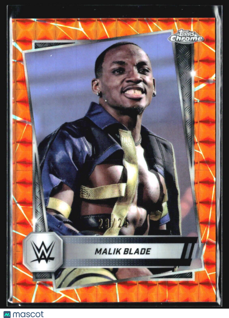 2025 Topps Chrome WWE Malik Blade #167 Orange Refractor /25