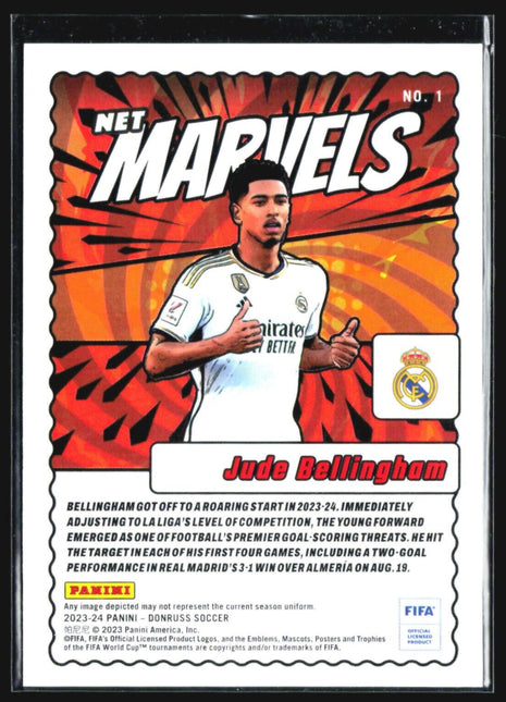 2023-24 Donruss Soccer Net Marvels Jude Bellingham #1