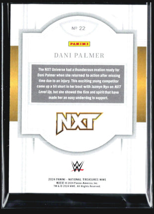 2024 WWE National Treasures Dani Palmer #22 /25
