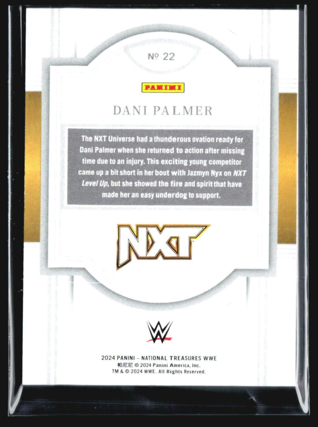 2024 WWE National Treasures Dani Palmer #22 /25