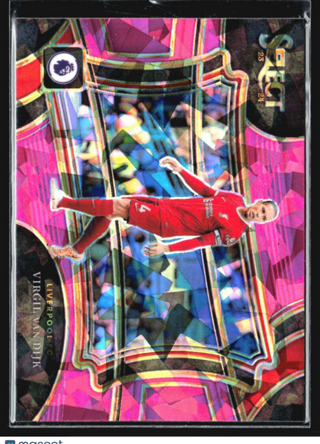 2023-24 Select Premier League Field Level Purple Cracked Ice Virgil Van Dijk