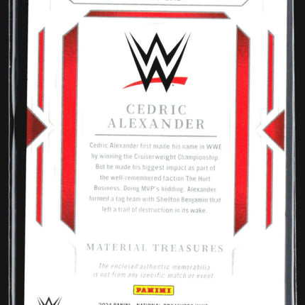 2024 WWE National Treasures Material TreasuresCedric Alexander #MT-CAL /25 (MEM)