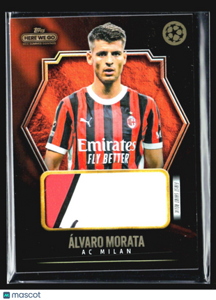 2024 Topps Here We Go First Shirt Relic Alvaro Morata /5 (MEM)