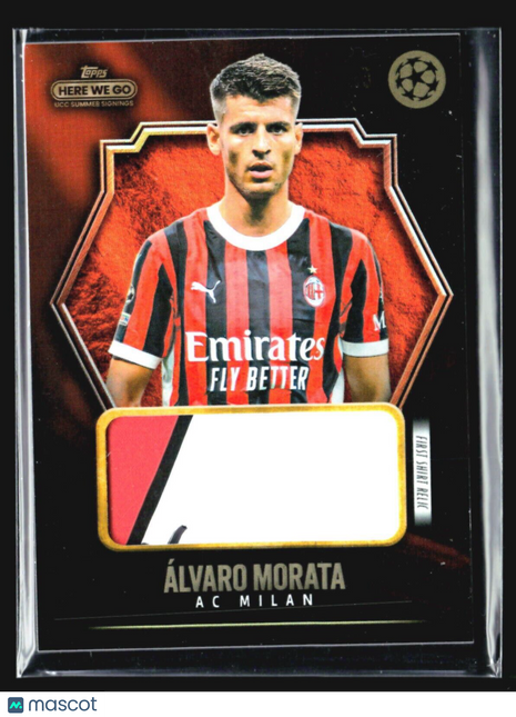2024 Topps Here We Go First Shirt Relic Alvaro Morata /5 (MEM)
