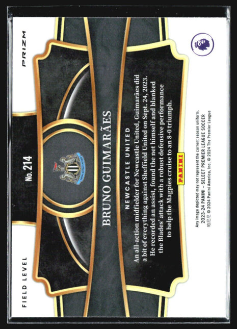 2023-24 Select Premier League Field Level Purple Cracked Bruni Guimaraes #214
