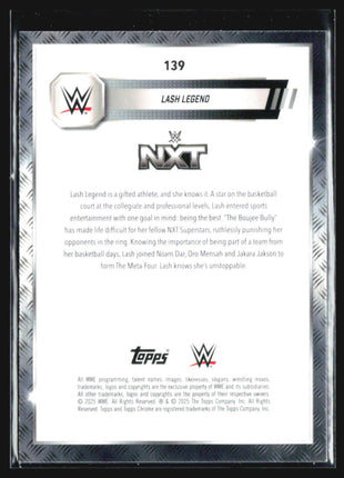 2025 Topps Chrome WWE Lash legend Black & White Refractor #139