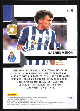 2022-23 Panini Donruss The Rookies Gabriel Veron Purple /25 #5