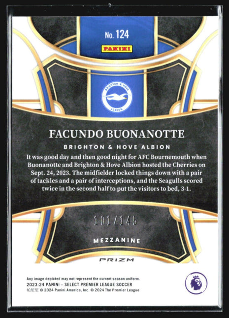 2023-24 Select Premier League Facundo Buonanotte #124 Orange Cracked Ice /145