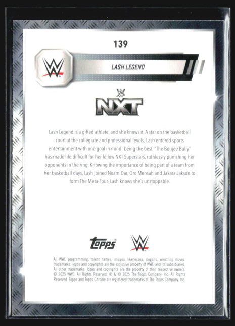 2025 Topps Chrome WWE Lash Legend Prism Refractor #139