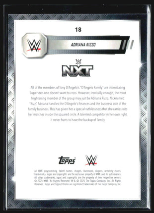 2025 Topps Chrome WWE Adriana Rizzo Prism Refractor #18