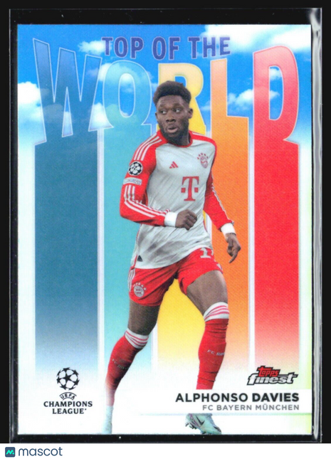 2024 Topps Finest Top of the World Alphonso Davies #TW-10