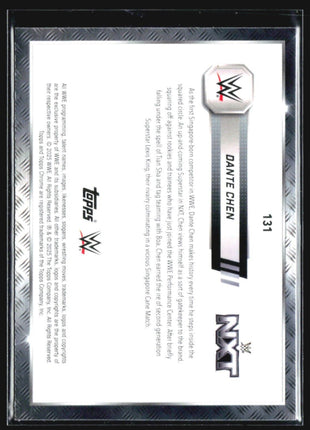 2025 Topps Chrome WWE Dante Chen Black & White Refractor #131