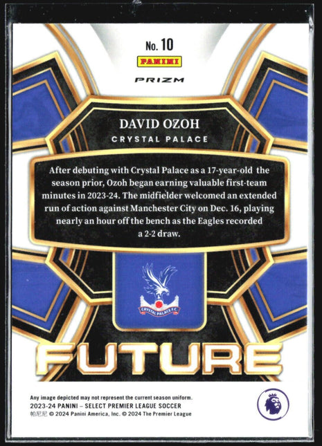 2023-24 Panini Select Premier League - Select Future #10 Blue David Ozoh (RC)