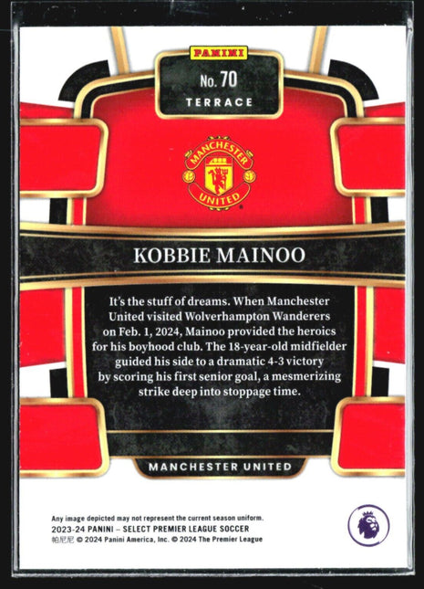 2023-24 Panini Select Premier League - Terrace #70 Kobbie Mainoo