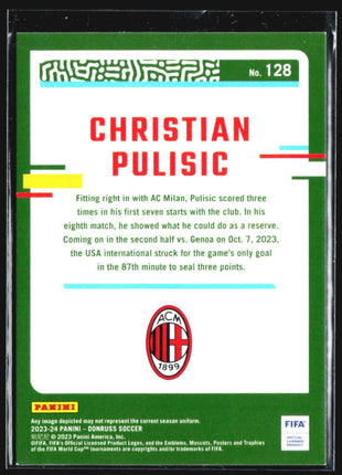 2023-24 Panini Donruss FIFA - #128 Christian Pulisic