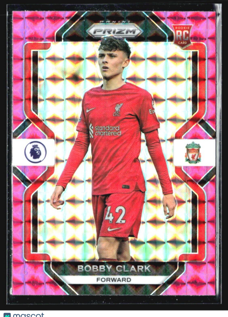 2022-23 Panini Prizm Premier League Pink - #199 Bobby Clark (RC)