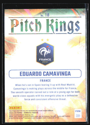 2023-24 Panini Donruss FIFA - Pitch Kings #18 Eduardo Camavinga