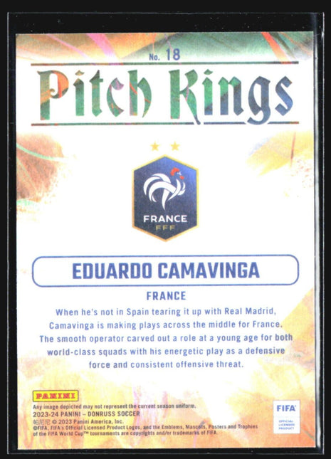 2023-24 Panini Donruss FIFA - Pitch Kings #18 Eduardo Camavinga