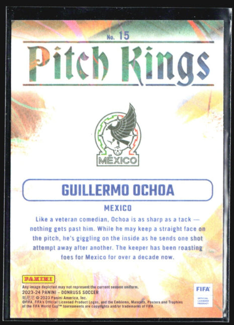 2023-24 Panini Donruss FIFA - Pitch Kings #15 Guillermo Ochoa