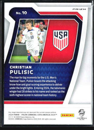 2024 Panini Prizm CONMEBOL Copa America - Scorers Club #10 Christian Pulisic