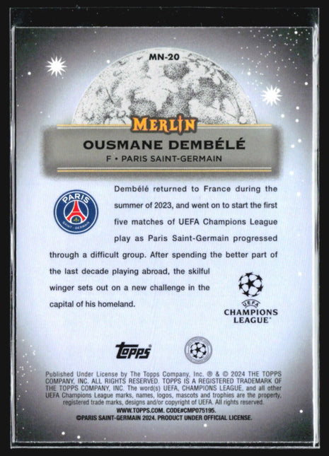 2024 Topps Merlin UEFA Club Competitions - Mystic Nights #MN-20 Ousmane Dembele