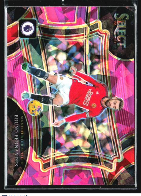2023-24 Select Premier League Field Level Purple Cracked Ice Bruno Fernandes