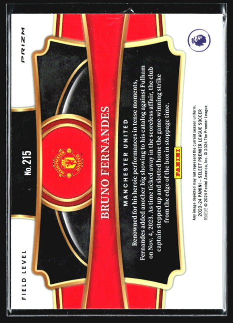 2023-24 Select Premier League Field Level Purple Cracked Ice Bruno Fernandes