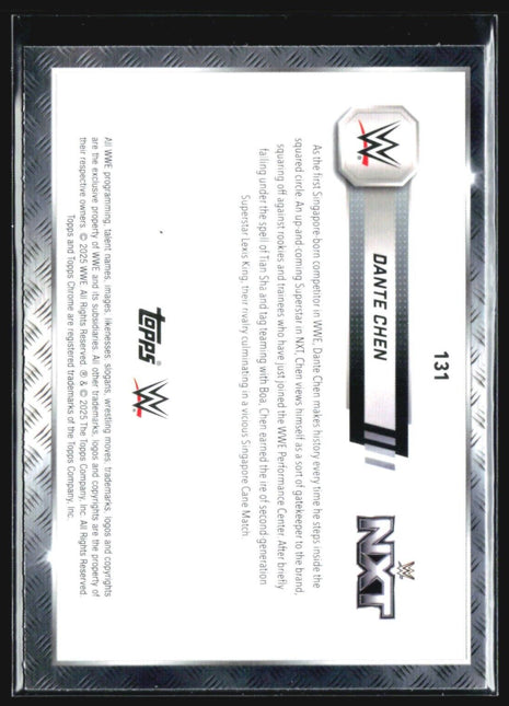 2025 Topps Chrome WWE Dante Chen Prism Refractor #131