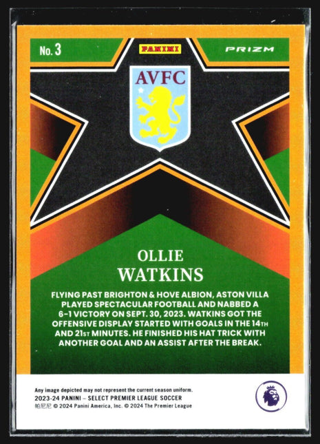2023-24 Panini Select Premier League - Select Stars #3 Ollie Watkins