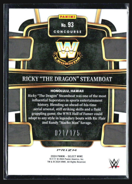2024 Panini Select Ricky The Dragon Steamboat Red Prizm /175 #93