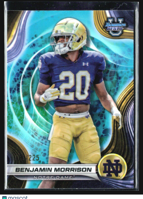 2024 Bowman's Best University Benjamin Morrison Teal Refractor /225 #15