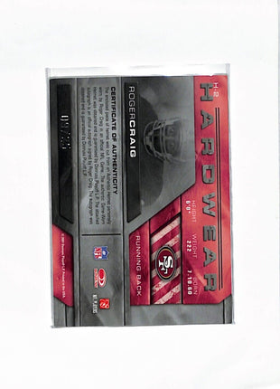 2007 Limited Hardwear Roger Craig Helmet Logo Auto /25 #H-2