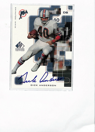 1999 SP Signature Edition - Signatures #AN Dick Anderson Auto