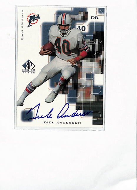 1999 SP Signature Edition - Signatures #AN Dick Anderson Auto