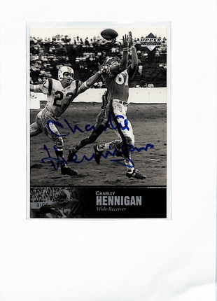 1997 Upper Deck NFL Legends - Autographs #AL-116 Charley Hennigan Auto