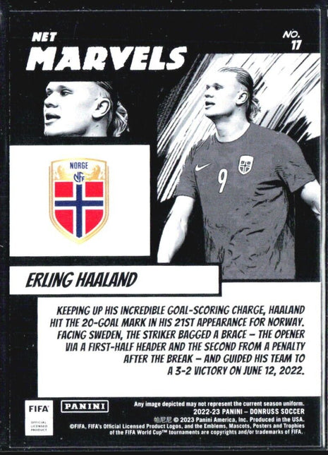 2022-23 Donruss Net Marvels Erling Haaland #17