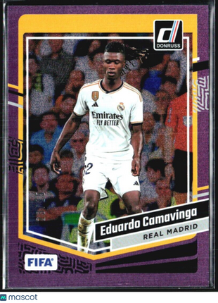 2023-24 Donruss Eduardo Camavinga Purple Speckle #123 /25