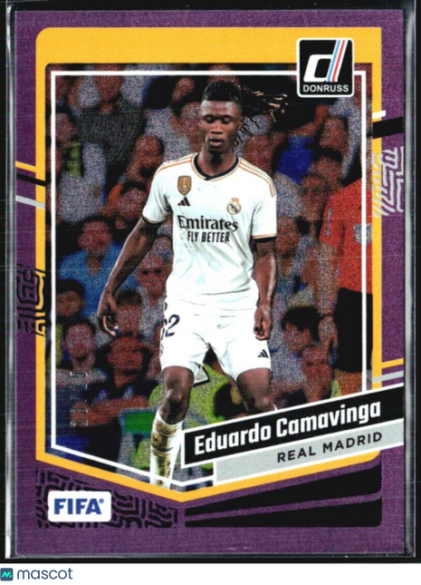 2023-24 Donruss Eduardo Camavinga Purple Speckle #123 /25
