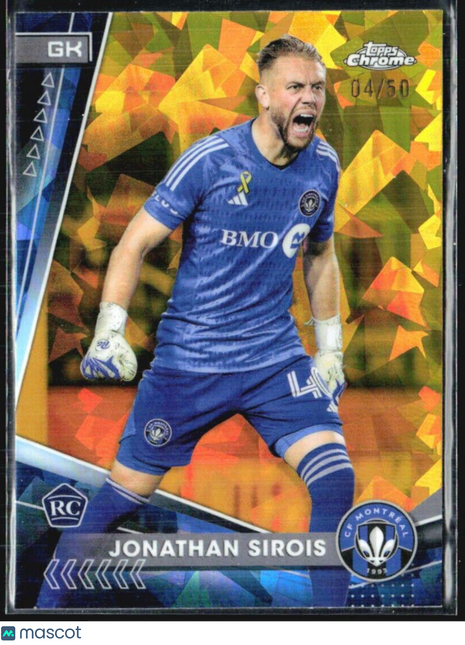 2024 Topps MLS Chrome Sapphire Jonathan Sirois Gold Rc /50 #36