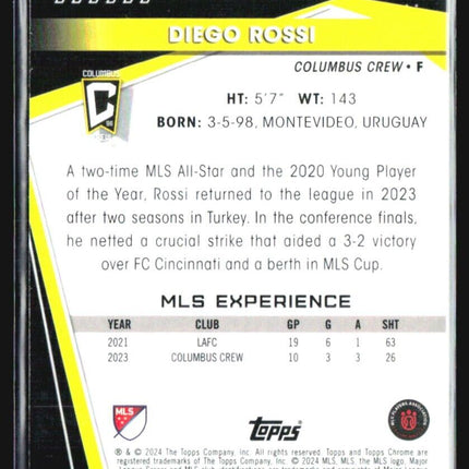 2024 Topps MLS Chrome Sapphire Diego Rossi #31