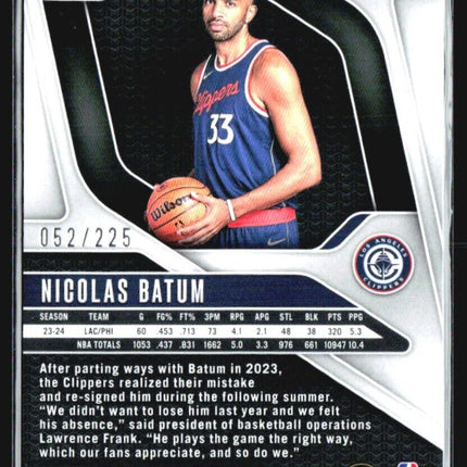 2024-25 Panini Prizm - #177 Nicolas Batum Red /225