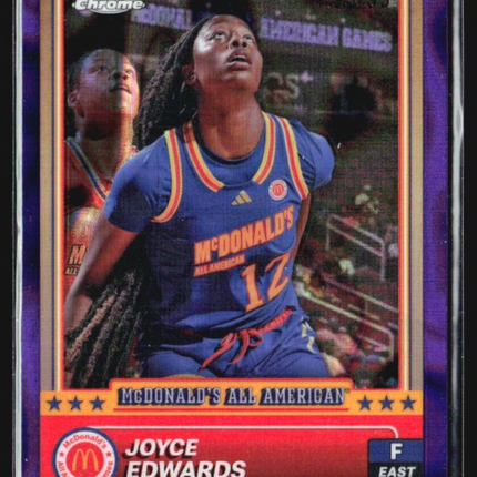 2024 Topps Chrome All American Joyce Edwards Purple Wave /99 #3