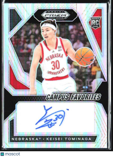 2024 Panini Prizm Draft Keisei Tominaga Campus Favorites Rc Auto Silver #CFS-KEI