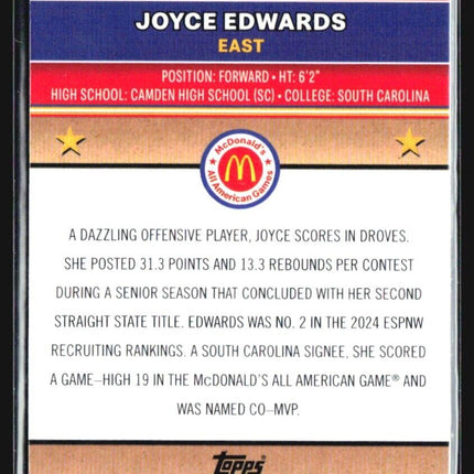 2024 Topps Chrome All American Joyce Edwards Red Wave /125 #3