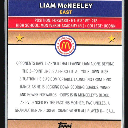 2024 Topps Chrome All American Liam McNeeley Teal pulsar /199 #80